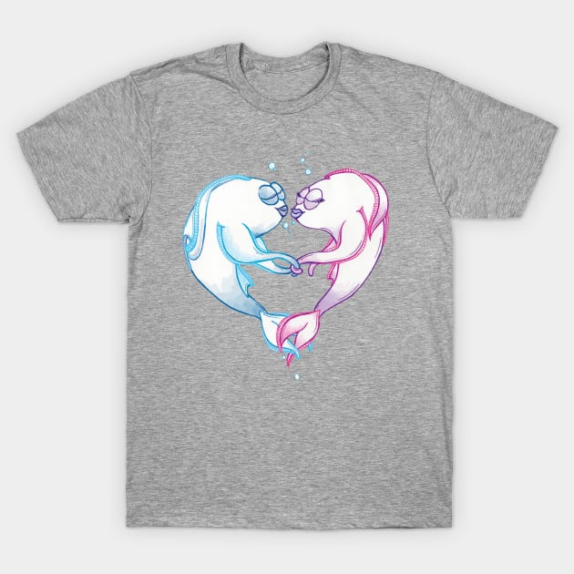 Heart Fish T-Shirt by polliadesign